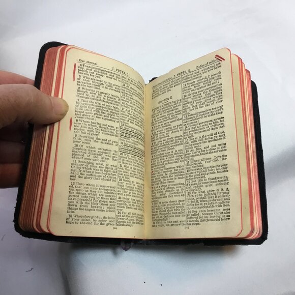 The Marked New Testament 1899 Leather Oxford Size Of Our Lord And Savior Jesus - Picture 14 of 14